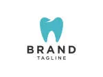 Blue dental company logo