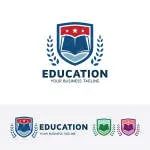 Excellent educational academy company logo