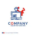 Happy square outsourcing company company logo