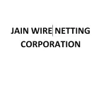 JAIN WIRE NETTING CORPORATION company logo