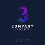 3 Business company logo