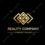 Realistic vision entertainment company logo