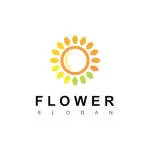 Sun and Black Flowers company logo