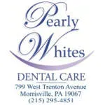 32 Pearly whites dental care company logo