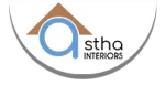 Astha interiors and infrastructure company logo